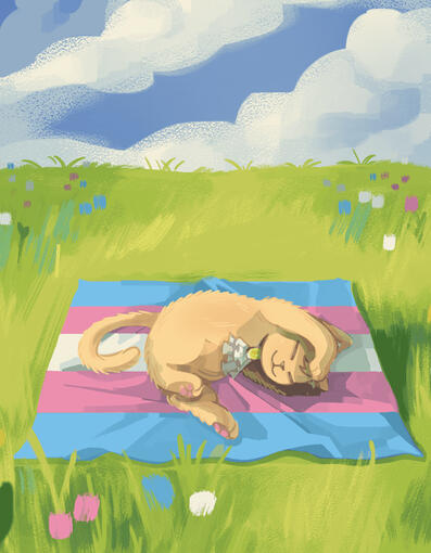 Sleeping Kasacat, Commission for Aki